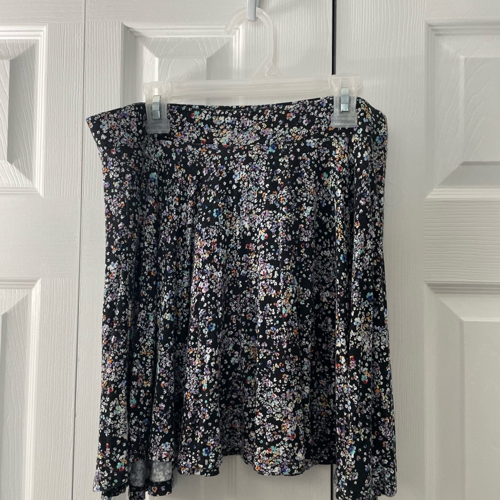 Decree Floral Print Skater Skirt
